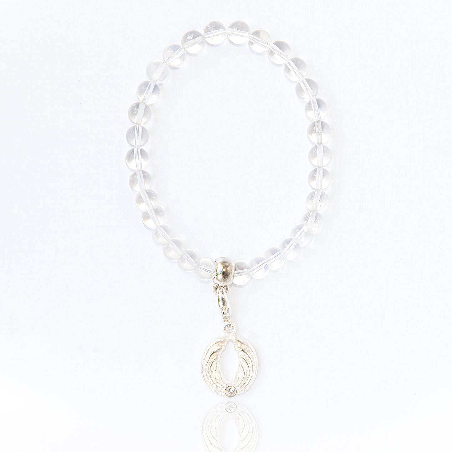 Bergkristall Armband Silber Engel Charm handgefertigt Baden-Baden