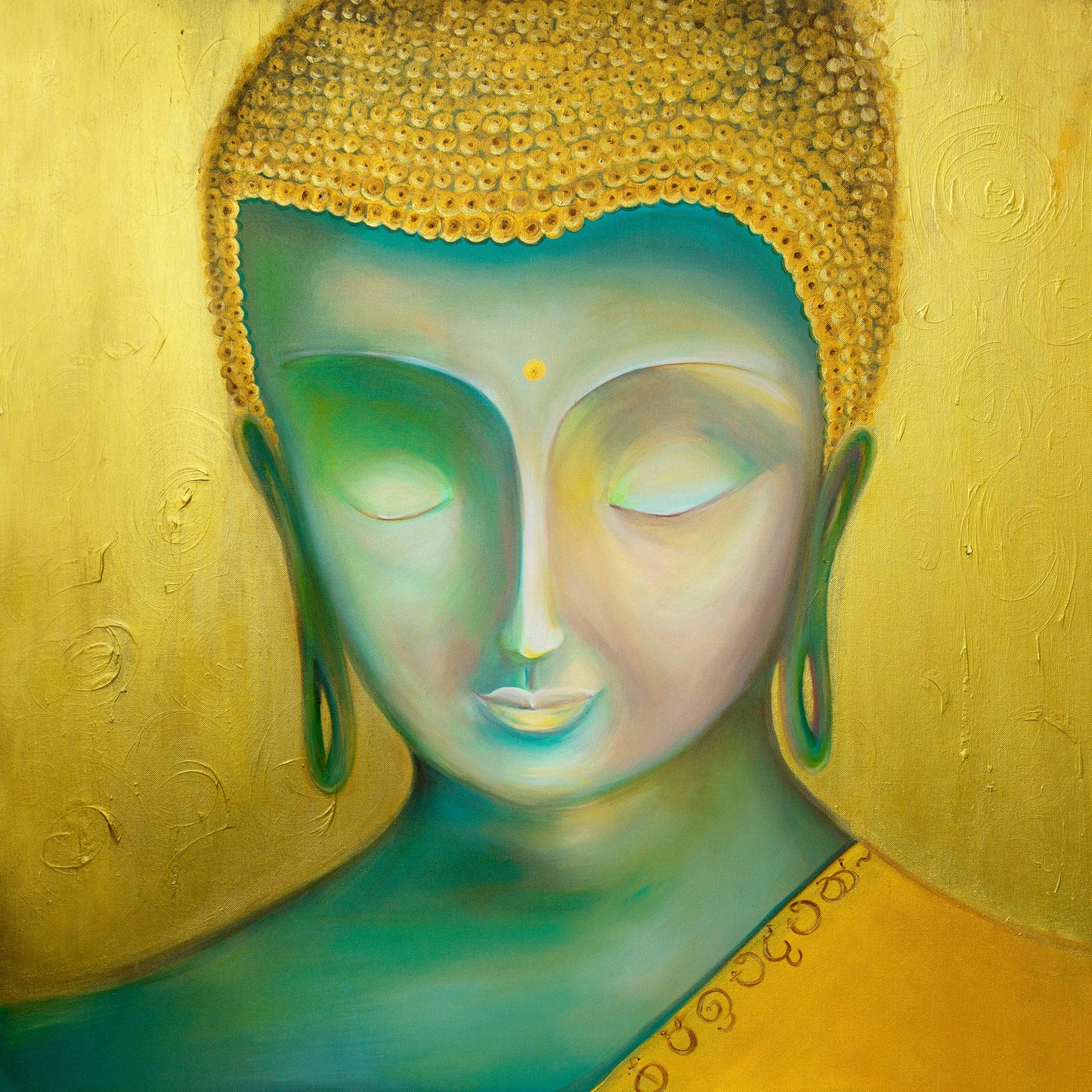 Buddha – Hochwertiger Kunstdruck von Diana Wunsch.