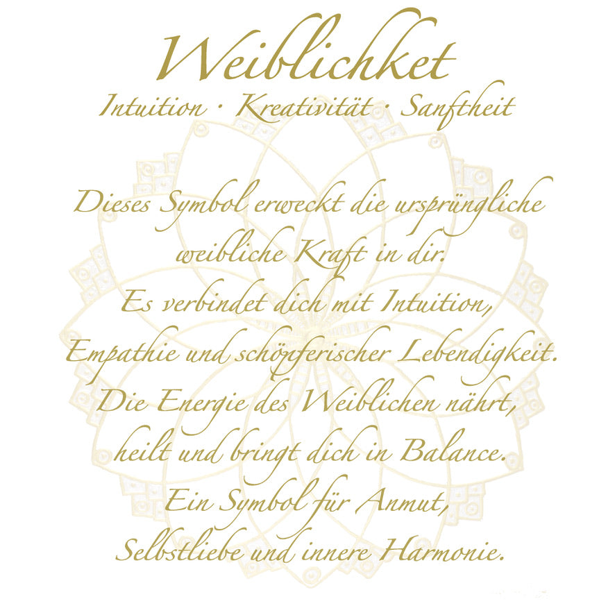 Tasse „Mitgefühl“ – Symbol Weiblichkeit | Porzellan mit Goldoptik