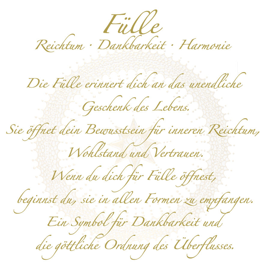 Tasse „Dankbarkeit“ – Symbol Fülle | Porzellan in Goldoptik