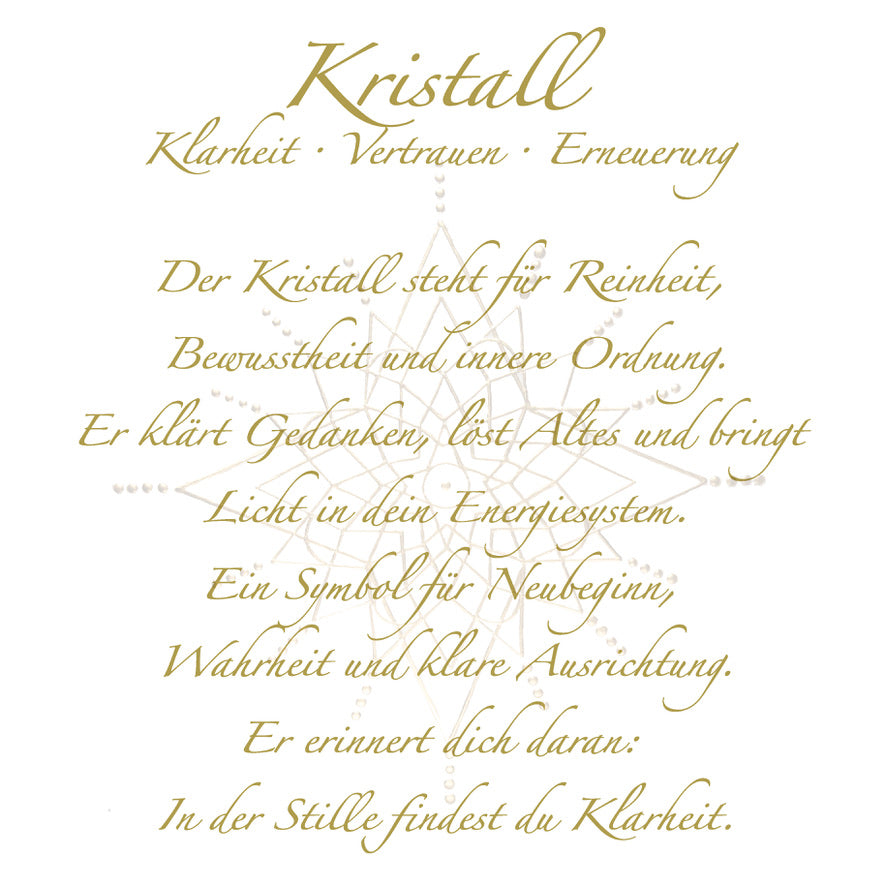 Tasse „Klarheit“ – Symbol Kristall | Porzellan mit Goldoptik