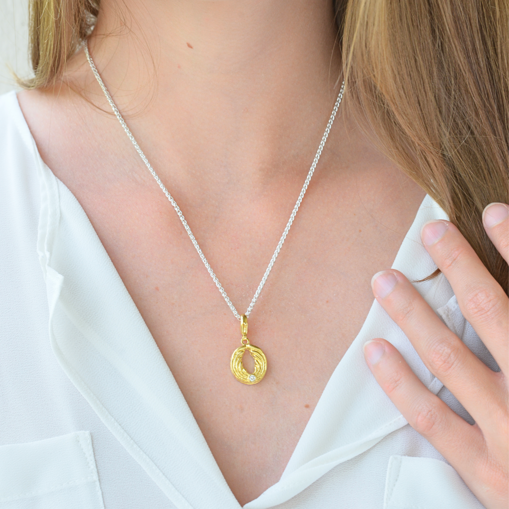 Engel Anhänger/Charm Gold.