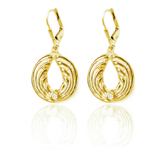 Engel Ohrringe Gold.