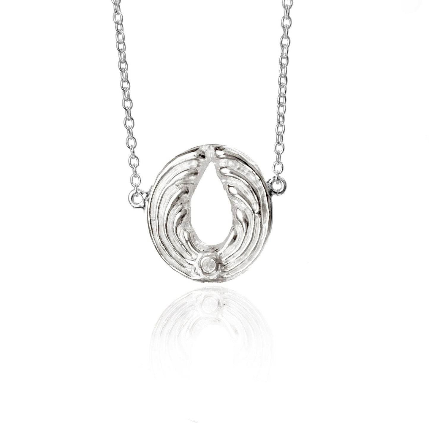 Engelanhänger Glücksrufer "POWER"- mit Kette - Silber.