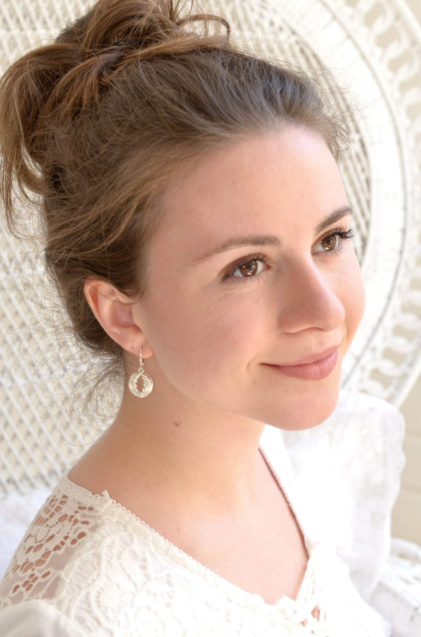 Engel Ohrringe Silber.