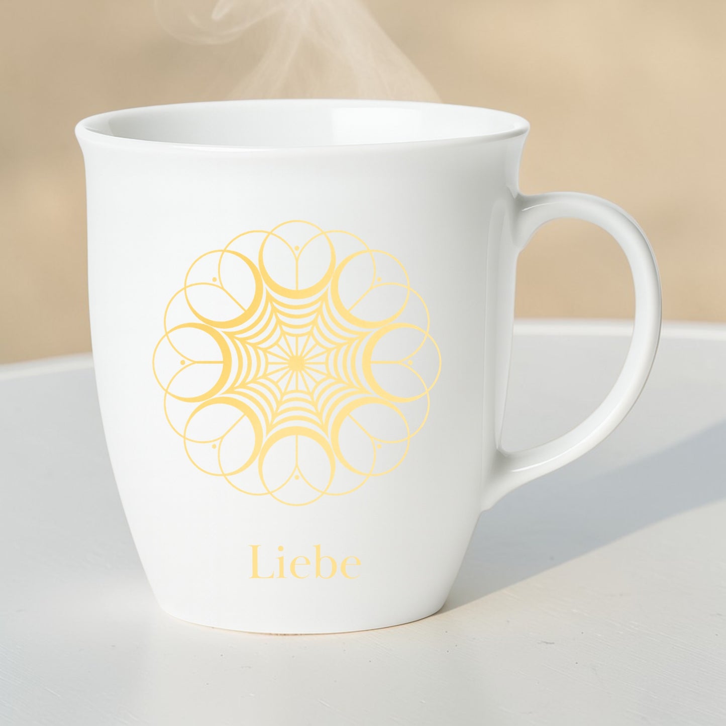 Tasse „Liebe“ – Symbol der Liebe | Porzellan mit Goldoptik