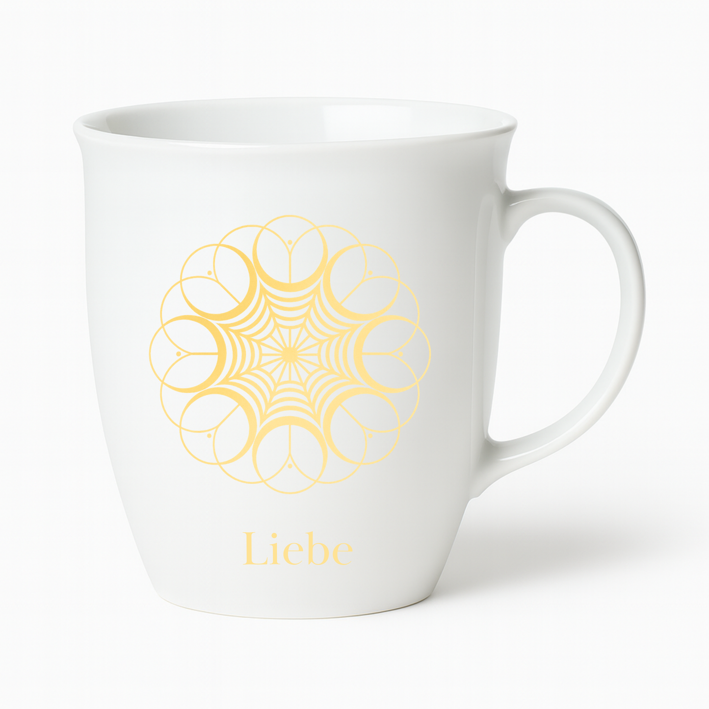 Tasse „Liebe“ – Symbol der Liebe | Porzellan mit Goldoptik
