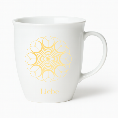 Tasse „Liebe“ – Symbol der Liebe | Porzellan mit Goldoptik