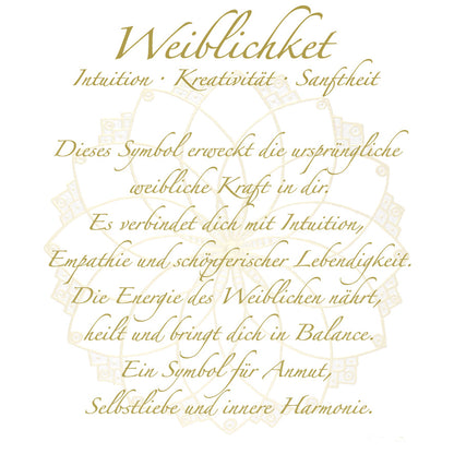 Tasse „Mitgefühl“ – Symbol Weiblichkeit | Porzellan mit Goldoptik