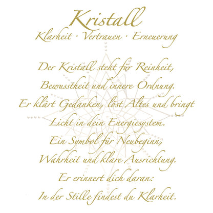 Tasse „Klarheit“ – Symbol Kristall | Porzellan mit Goldoptik