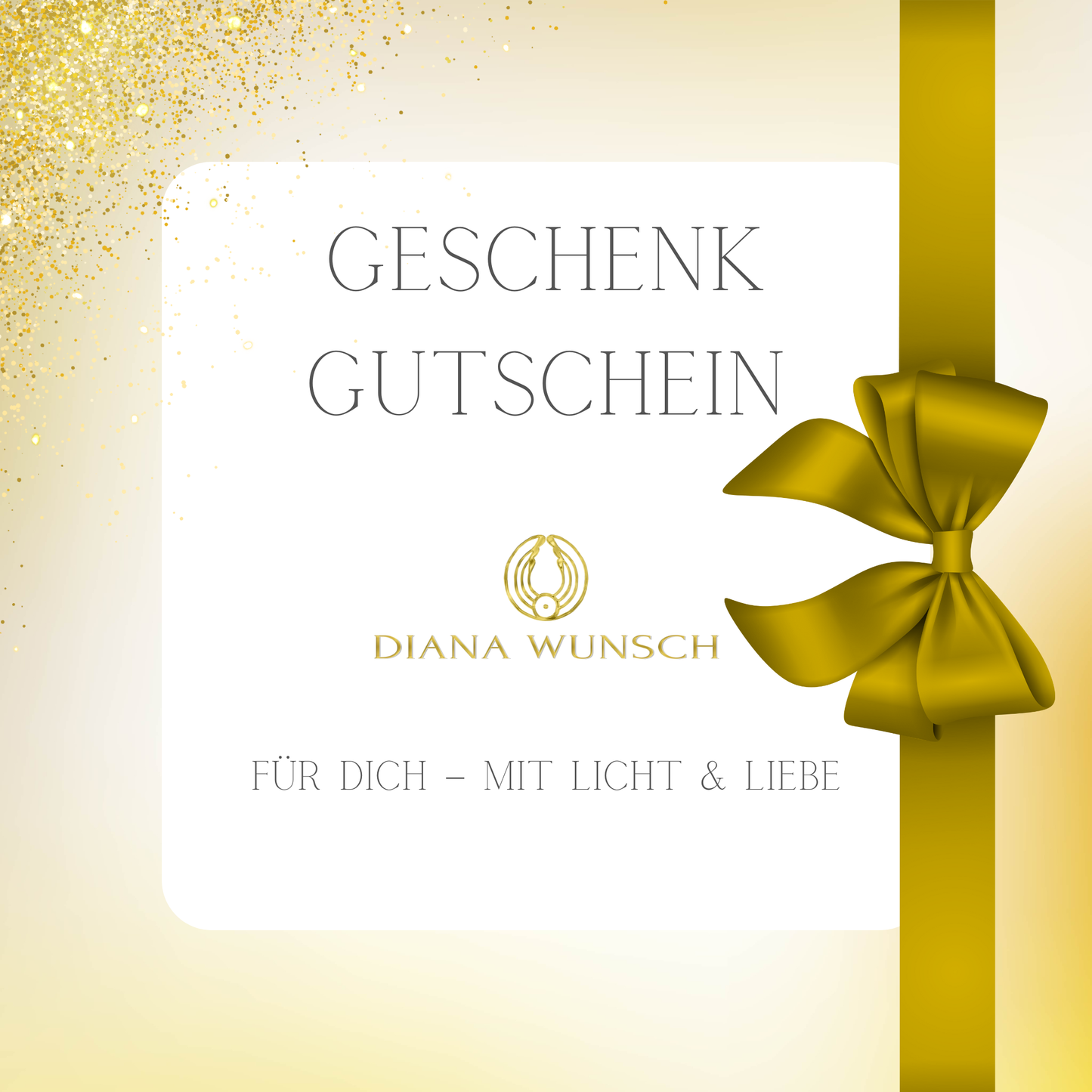 Geschenkgutschein von Diana Wunsch – Lichtkunst & Schmuck mit Bedeutung