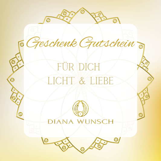 Geschenkgutschein von Diana Wunsch – Lichtkunst & Schmuck mit Bedeutung