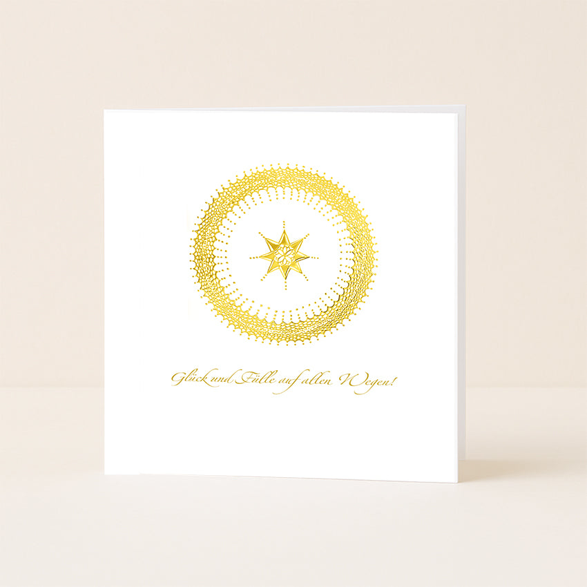 Postkarte „Glück und Fülle auf all deinen Wegen" – Spirituelle Grußkarte | Diana Wunsch